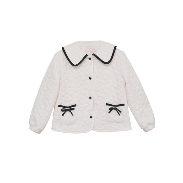 [KIDS] Flower Pattern Quilting Jacket