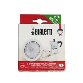 영국 비알레띠 모카포트 Bialetti Gasket Filter Moka/Dama 2 Cup Aluminio Color Blanco 080000