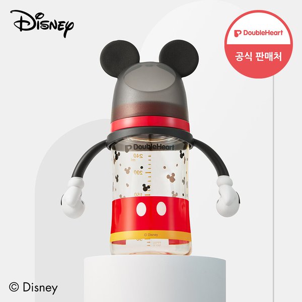 모유실감 3세대 PPSU 디즈니 미키마우스 젖병 240ml(핸들)_젖꼭지 미포함
