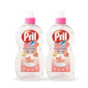 프릴 과실초 자몽 700ml x2개/pril 주방 세제