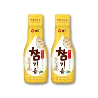  샘표 일편단심 통참깨 참기름 200ml 2병