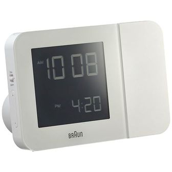 BRAUN 독일 브라운 탁상시계 Braun BNC015 Wecker Kunststoff Weib 13 x 9 49 cm 1484528