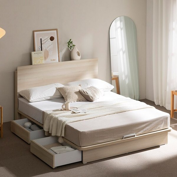 심플 LED 수납침대 K(타이트탑 21cm 매트리스) TR5224 (수도권무배)