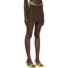 SSENSE 익스클루시브 브라운 미니 스커트 MCMS 2 Brown