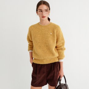 벨라 울 라운드 니트_옐로우 / BELLA WOOL ROUND KNIT_YELLOW