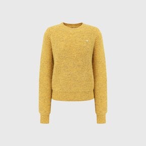 벨라 울 라운드 니트_옐로우 / BELLA WOOL ROUND KNIT_YELLOW