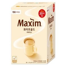  맥심 화이트골드 커피믹스 (170+20) 총 190T