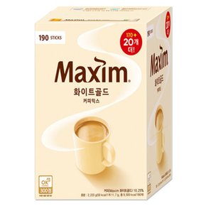 맥심 화이트골드 커피믹스 (170+20) 총 190T