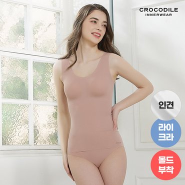 감탄브라 [크로커다일] 인견 라이크라 오프 핑크 감탄슬리머+팬티 2종