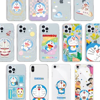  아이폰11 프로 맥스 귀여운 도라에몽 도라미 캐릭터 클리어 투명 젤리 휴대폰 케이스