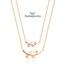 [NeeGee] 14K GOLD 월계수 목걸이