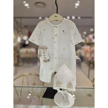 에뜨와 (출산백일선물)아서7부우주복X모자X양말세트 (07Q317509S3)