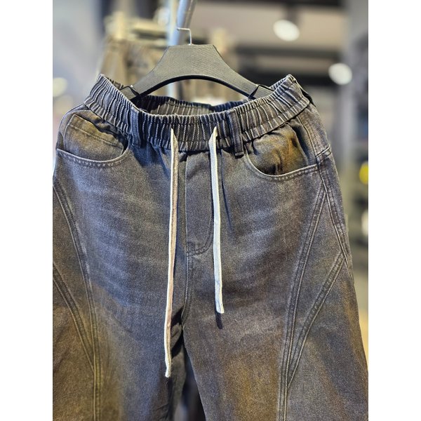 [시흥점] 26S/S 절개 더티워싱 데님팬츠(블랙)/JHZZ80104BK