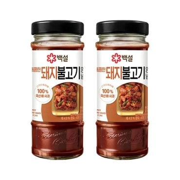 CJ제일제당 백설 매콤한 돼지불고기양념 500g x2개