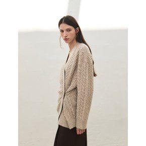 RTF CABLE WRAP KNIT CARDIGAN_3COLORS