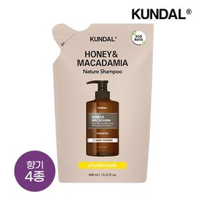 허니 앤 마카다미아 네이처 샴푸 리필팩 400ml x1개(향 4종 택1)