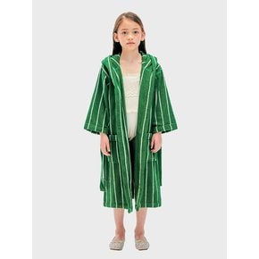 테리 키즈 로브 Terry Kids Robe Green Pin