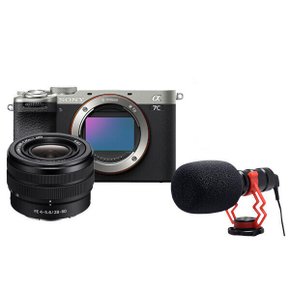 (컴온탑) 소니 A7C II + FE 28-60mm KIT (ILCE-7CM2L) 실버 + 상품평 카메라 마이크 증정