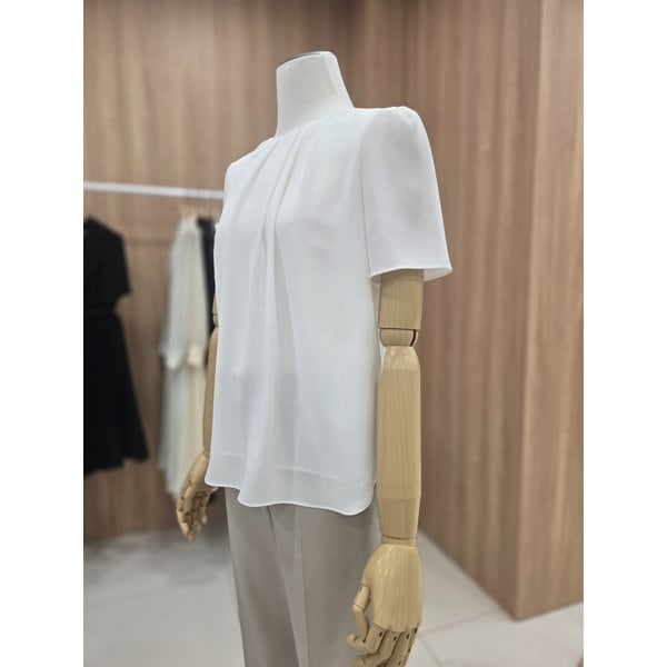 [여주점] [라인]셔링 라운드넥 블라우스NVBLPD8000