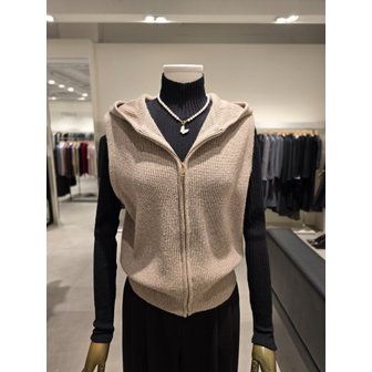 지고트 [파주점] 울  블렌드 집업 니트 베스트 JRAA1CD563