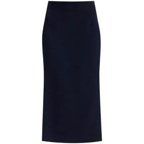 Midi skirt FABX3850 F4372 NAVY BLUE