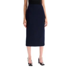 Midi skirt FABX3850 F4372 NAVY BLUE