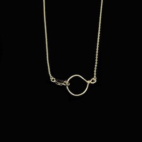 Gold ring necklace (2024fw26)