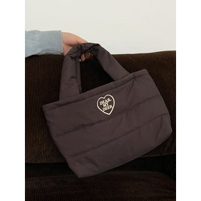 방수) Padding tote bag_brown