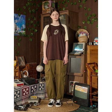 꼼파뇨 (CPGN) Wide Over Cargo Pants Khaki