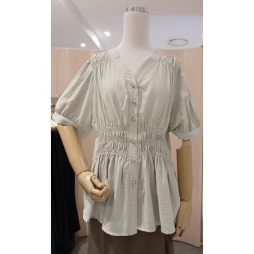 파프리카 루미앤플로브이넥 스모킹 블라우스SK2BL604J