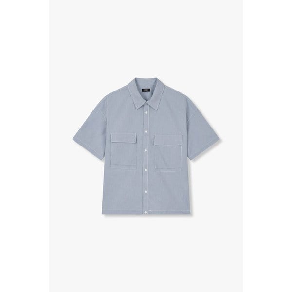 [MEN] 빅포켓 써커 셔츠 9155221176052