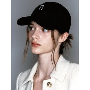 B Logo Tuxedo Black Ball Cap