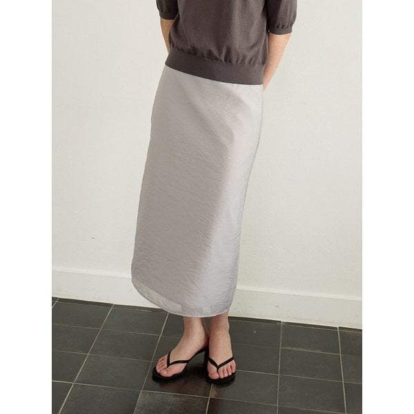 [단독]Sasha Layered A-line Skirt (Light Grey)
