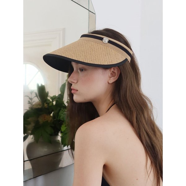 Mellow Sun Visor Hat_beige