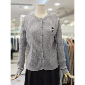 세이브존01 하트 와펜 꽈배기 가디건 L253BKT953 (E53140750)