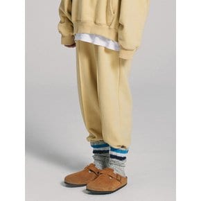 JOGGER SWEAT PANTS yellow (기모)