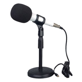 ASMR 콘덴서 스탠드 마이크 방송 녹음 보컬용 화이트 컴퓨터 노트북 호환