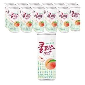 쿨피스 복숭아 230ml x30캔 음료수 캔음료 과일음료