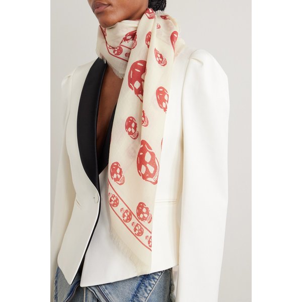 프린트 울 스카프 46376663163054008