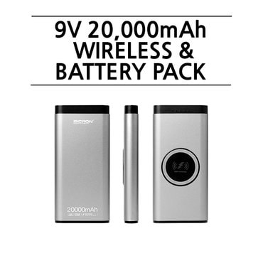 시크론 12V 20000mAh USB PD 고속 무선 충전 보조배터리 BPQ-20000Q