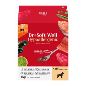 애완용품 닥터소프트 웰 well 하이포알러지 연어 노령견견용1kg