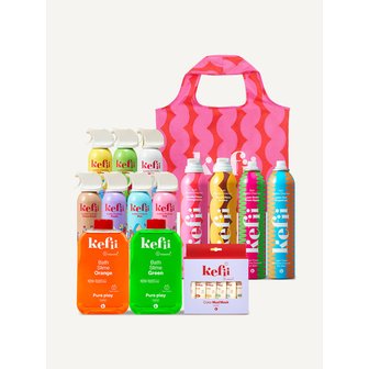 케피 버블클렌저 200ml 7종 + 300ml 4종 + 슬라임 2종 + 컬러머드마스크 6종 1세트 + 케피 마켓백