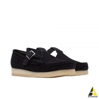 클락스 24SS WALLABEE T-BAR BLACK SUEDE (26175666) (왈라비 T바 블랙 스웨이드)