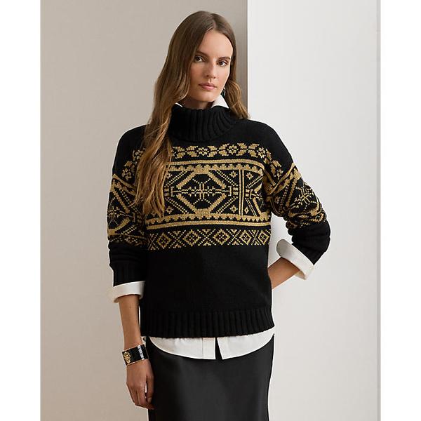 페어 아일 울 블렌드 터틀넥 스웨터(WMLRSWES6820801001)