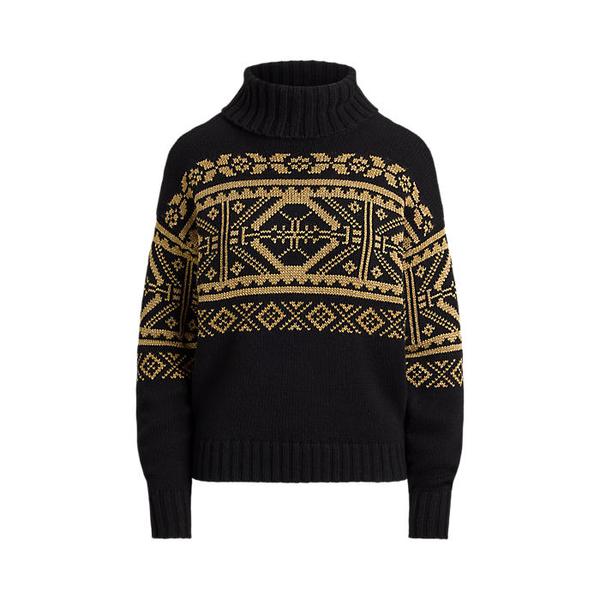 페어 아일 울 블렌드 터틀넥 스웨터(WMLRSWES6820801001)