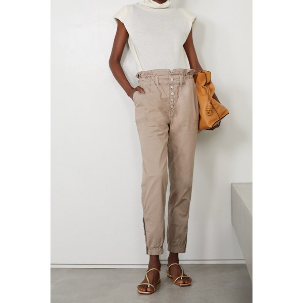 베로니카비어드 Tedi Cotton-blend Twill Tapered Pants 토프 9649229528871596