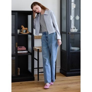 올리브데올리브 옆 절개 일자핏 데님 팬츠 OJ5SL154
