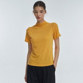 HalfTurtleneck ShortSleeve Yellow