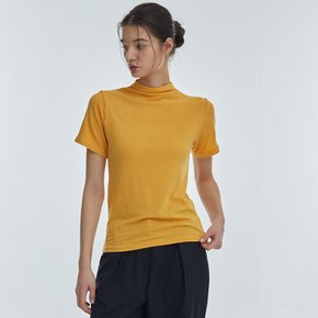 HalfTurtleneck ShortSleeve Yellow