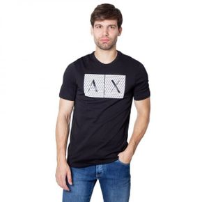 Armani Exchange 아르마니 익스체인지 프린트 티셔츠 - 검정색 7181013